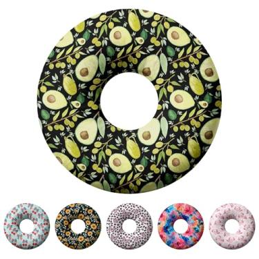 Imagem de Travesseiro de piercing de orelha para dormir de lado, travesseiros com furos para dor de ouvido, travesseiro de donut para adultos, CNH, alívio de dor de ouvido, almofada de pressão e orifício no