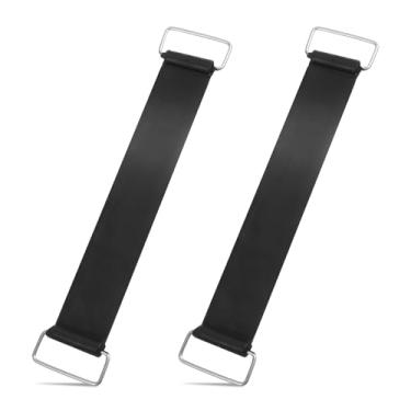 Imagem de 2 peças de alças elásticas de bateria de motocicleta, tiras elásticas de borracha com fivelas de metal para barcos, acessórios de scooter Rv