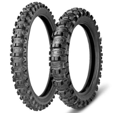 Imagem de Par De Pneu Borilli Mx77 120/90-19 e 80/100-21 Mx Motocross