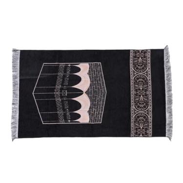 Imagem de Pssopp Tapete de Oração de Algodão Macio, Lindo Tapete de Design Tradicional para Viagens Em Casa, Homens e Mulheres, Decoração de Uso