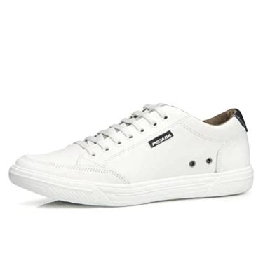 Imagem de Sapatênis Masculino Flight Couro Branco Marinho Pegada 110403-01