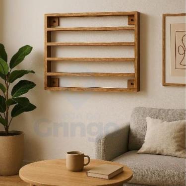 Imagem de Expositor Grande de Esmaltes em MDF  5 Prateleiras  Vai Montado - A Lo