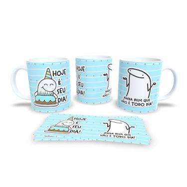 Imagem de Caneca Decorativa Parabéns Amiga, Cerâmica, Listras Coloridas, Design Divertido com Bolo de Aniversário, Presente para Amiga (12877)