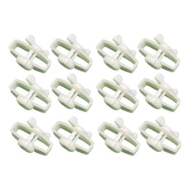 Imagem de Fenteer Tensionador de fio para cerca elétrica, ferramenta de reparo para tensionadores de fita, ferramenta para postes de cerca, Branco 12 Peças