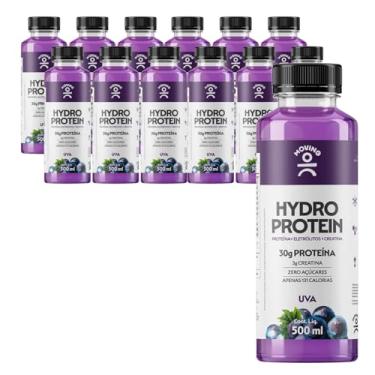 Imagem de Kit c/ 12und Bebida MOVING Hydro Protein Uva 500ml