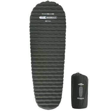 Imagem de Soomloom Almofada de ar para acampamento classificada 6.0 alto valor R 6 isolamento calor conforto compacto leve tapete de ar saco de bomba incluído mochila escalada ao ar livre carro acampamento