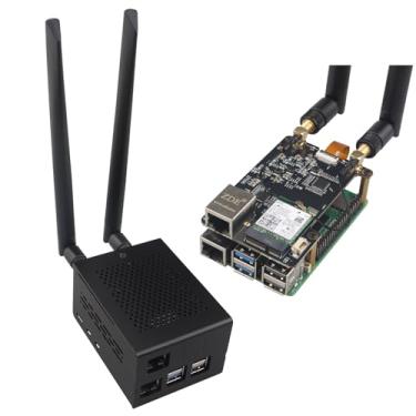 Imagem de ZDE ZP596 PCIe para M.2 E Key WiFi7 6 6E 5 PCIe para porta de rede Ethernet 2,5 GB 2,5 GBE com capa de alumínio ZC506 para Raspberry Pi 5 compatível com Google TPU WiFi 7 BE200 WIFI6E AX210 MT7922