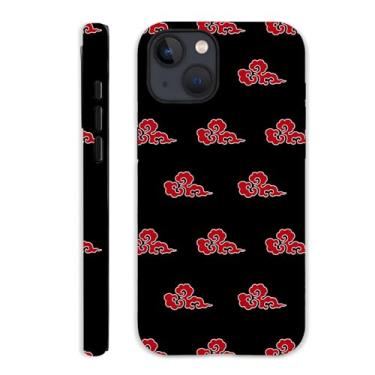 Imagem de TRAGHEIR Capa protetora de 2 camadas híbridas de nuvem vermelha estilo anime legal para iPhone 14 Plus