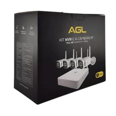 Imagem de Kit Wi-Fi AGL 1204 – HVR + 4 Câmeras Full HD 1080p, Monitoramento Remoto App AGL Home