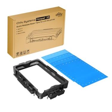 Imagem de Chitu Systems Hoopat X3 Cuba de resina de liberação rápida para impressoras 3D ELEGOO Saturn 3/Saturn 3 Ultra/Saturn 2, tanque de resina de metal multifuncional com 3 peças de filme de liberação ACF