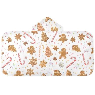 Imagem de Burbuja Toalha de banho com capuz de laço rosa para crianças, toalha de praia de pelúcia macia absorvente para chá de meninas e meninos 3-10 anos, 61 x 127 cm