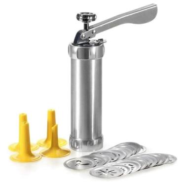 Imagem de Maquina Modeladora Biscoito 4 Bicos 20 Formas De Bolacha Cookie