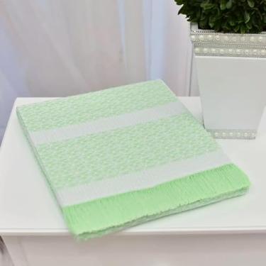 Imagem de Manta Bebê Verão Térmica 100% Algodão 110x90 - TexNew (Verde)