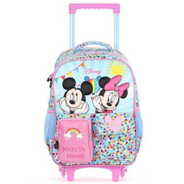 Imagem de Mochila de Rodinhas Escolar 16 Minnie & Mickey Y