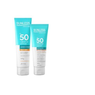 Imagem de Kit Protetor Solar Corporal FPS 50 120g + Protetor Solar Facial FPS 50 60g Bege Medio