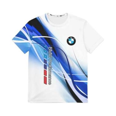 Imagem de Camiseta Masculina BMW De Verão Para Motociclismo Esportivo M Power Ca