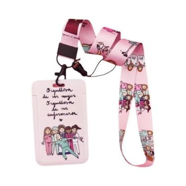 Imagem de Porta-Crachá De Identificação Para Enfermeiros E Médicos Com Cordão Pa