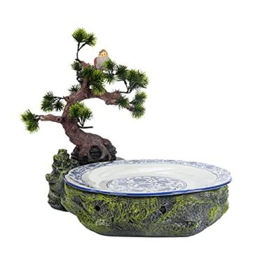 Imagem de Utensílios de mesa criativos hotel restaurante personalidade ameixa prato de pinho característica louça de gelo seco (cor: B) (A)