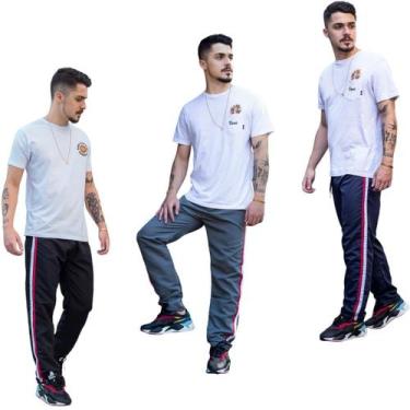 Imagem de Kit 4 Calças Masc Adulto Tactel Agasalho Inverno  Ref 273a - J94 Confe