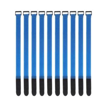 Imagem de Fita Mágica De Nylon Reutilizável 10 Peças, Fitas De Gancho E Laço Aut