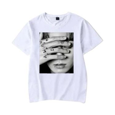 Imagem de Camiseta Vintage Gótica Oversized Com Estampa De Jungkook, Estilo Kpop