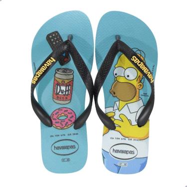 Imagem de Chinelo Masculino Havaianas Simpsons Azul
