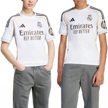 Imagem de Camisa Real Madrid Infantil Home 25/26 s/n Torcedor Adidas-Unissex