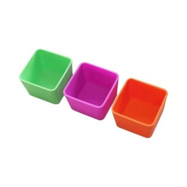 Imagem de Divisor De Almoço De Silicone Reutilizável, Caixa Bento Micro-ondas, R