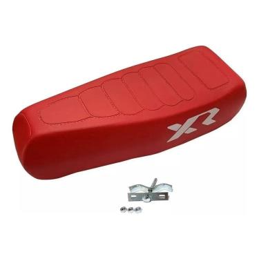 Imagem de Banco Selim Mobilete Para Bicicleta + Presilha De Fix Vermel