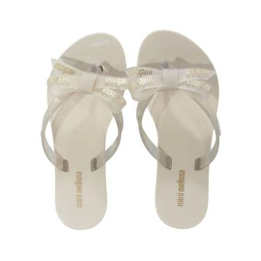 Imagem de Tamanco Mini Melissa Harmonic M-Lover Infantil Bege/Glitter