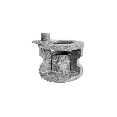 Imagem de Fogareiro Réchaud Em Pedra Sabão Panela Chapa Bifeteira 14Cm