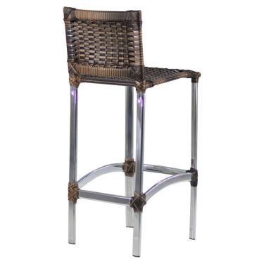 Imagem de 2 Banquetas Madri Em Alumínio Edícula, Cozinha, Balcão Trama Argila