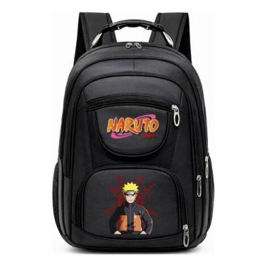 Imagem de Mochila Grande Com Alça de Aço Resistente e Estampa Infantil Anime Nin