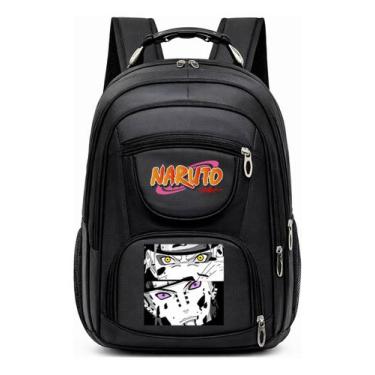 Imagem de Mochila Grande Com Alça de Aço Resistente e Estampa Infantil Anime Nin