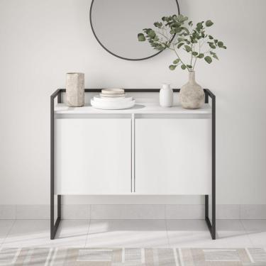 Imagem de Buffet Industrial 2 Portas Sp Branco Preto