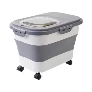 Imagem de Container De Armazenamento De Ração Para Gatos E Cães De Grande Capaci
