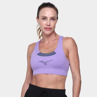 Imagem de Top Mizuno Soul Fit Feminino, Roxo, Lilás, GG