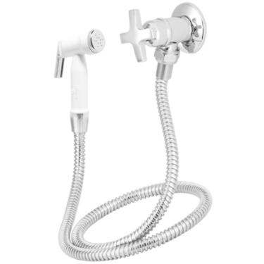 Imagem de Ducha Higiênica com Gatilho Plástico 1984 1-4 Volta Alfa C34 Cromado Vab280cwb Esteves Ducha Hig