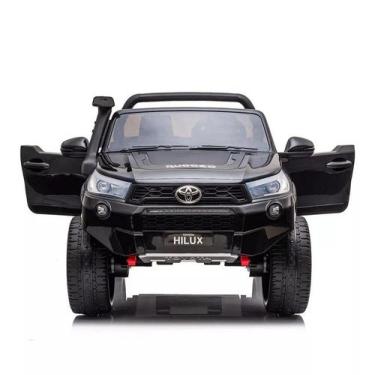 Imagem de Carrinho Elétrico Infantil Licensed Toyota Hilux 12V 4x4 2 assentos mo