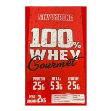Imagem de 100% Whey Gourmet Stay Strong - 2kg - Lançamento, Baunilha