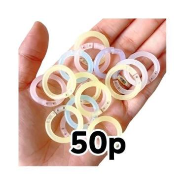Imagem de Argolas Coloridas Para Encadernação De Folhas Soltas 20/50 Peças, Five