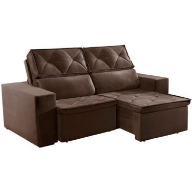 Imagem de Sofá Milão 2 Lugares Retrátil e Reclinável 180CM com Molas Cel Flex, M