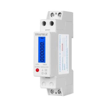 Imagem de Medidor De Energia Digital Monofásico De 18mm, 2 Fios, AC 230V 50Hz, M