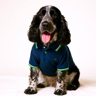 Imagem de Camisa Polo para Pet - Azul Marinho - Petchic, P