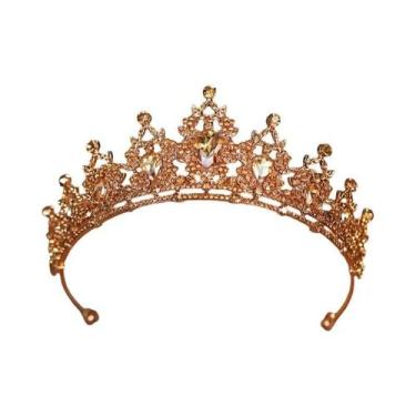 Imagem de Coroa De Princesa Luxuosa Para Meninas, Tiara Elegante Para Casamento,