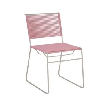 Imagem de Cadeira Bossa Rosa - Westwing Collection, Metal, Rosa