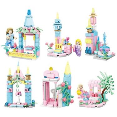 Imagem de Brinquedo Blocos de Montar Mundo Encantado 78-87 Peças Sortido e Unitá