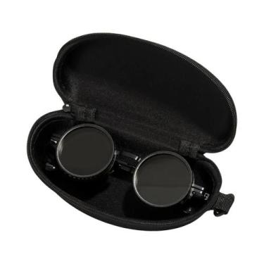 Imagem de Óculos De Sol Redondos Polarizados Unissex ND9 Ajustáveis UV400 Retro 