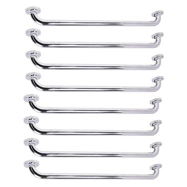 Imagem de Barra de Apoio Alca 80cm kit 8 Uni Acessibilidade Deficiente Cadeirante Idoso Box Banheiro Corrimao Seguranca Corredor