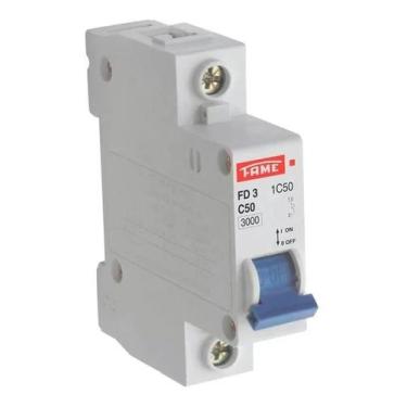Imagem de Disjuntor DIN FD 1P Curva C 50A Fame
